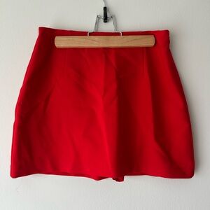 Abercrombie Scarlett Red Mini Skort